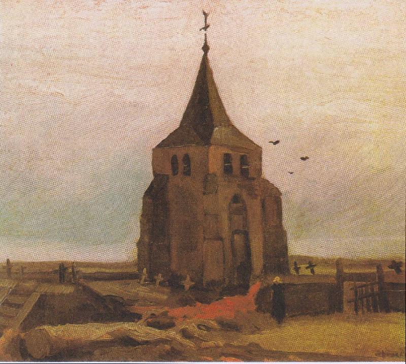 Vincent Van Gogh Old Church Tower at Nuenen oil painting picture